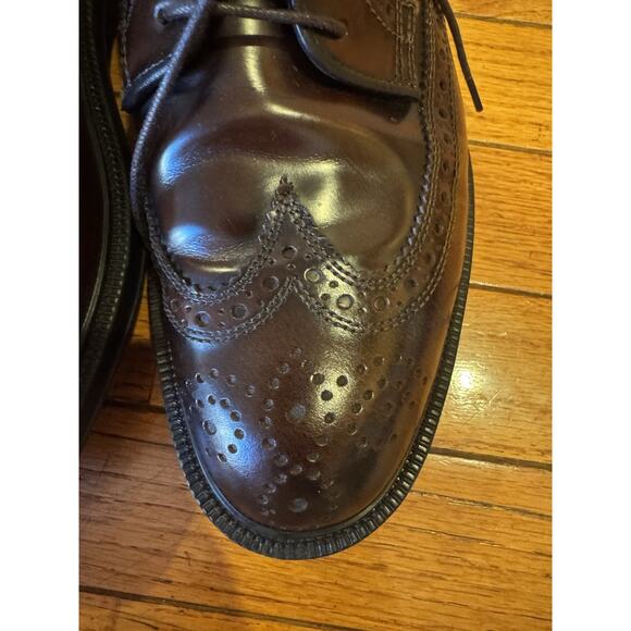 Paul Stuart Men\'s Maxwell Wingtip Brogue Leather Derby Shoes 8.5 (700THRIFTY main image 10